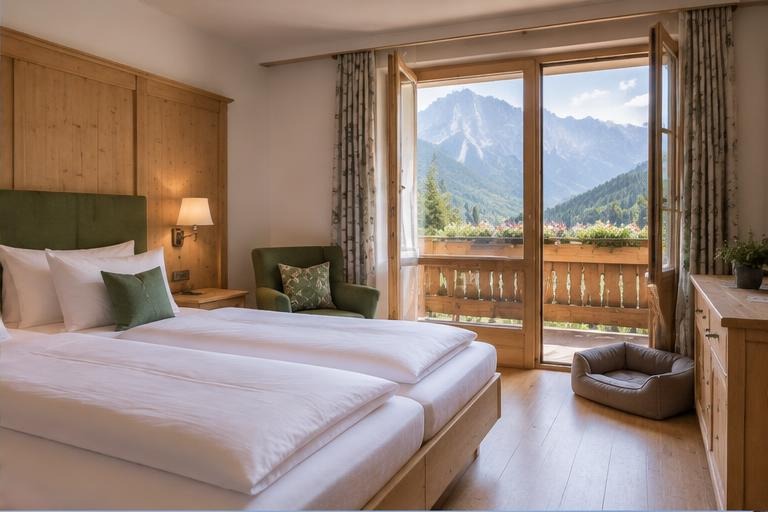 Alpenhof Hund & Berg — Double room with balcony