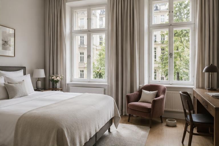 The Velvet Paw — Courtyard double room