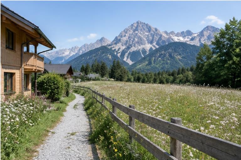 Alpine Retreat — Mountain meadow walks